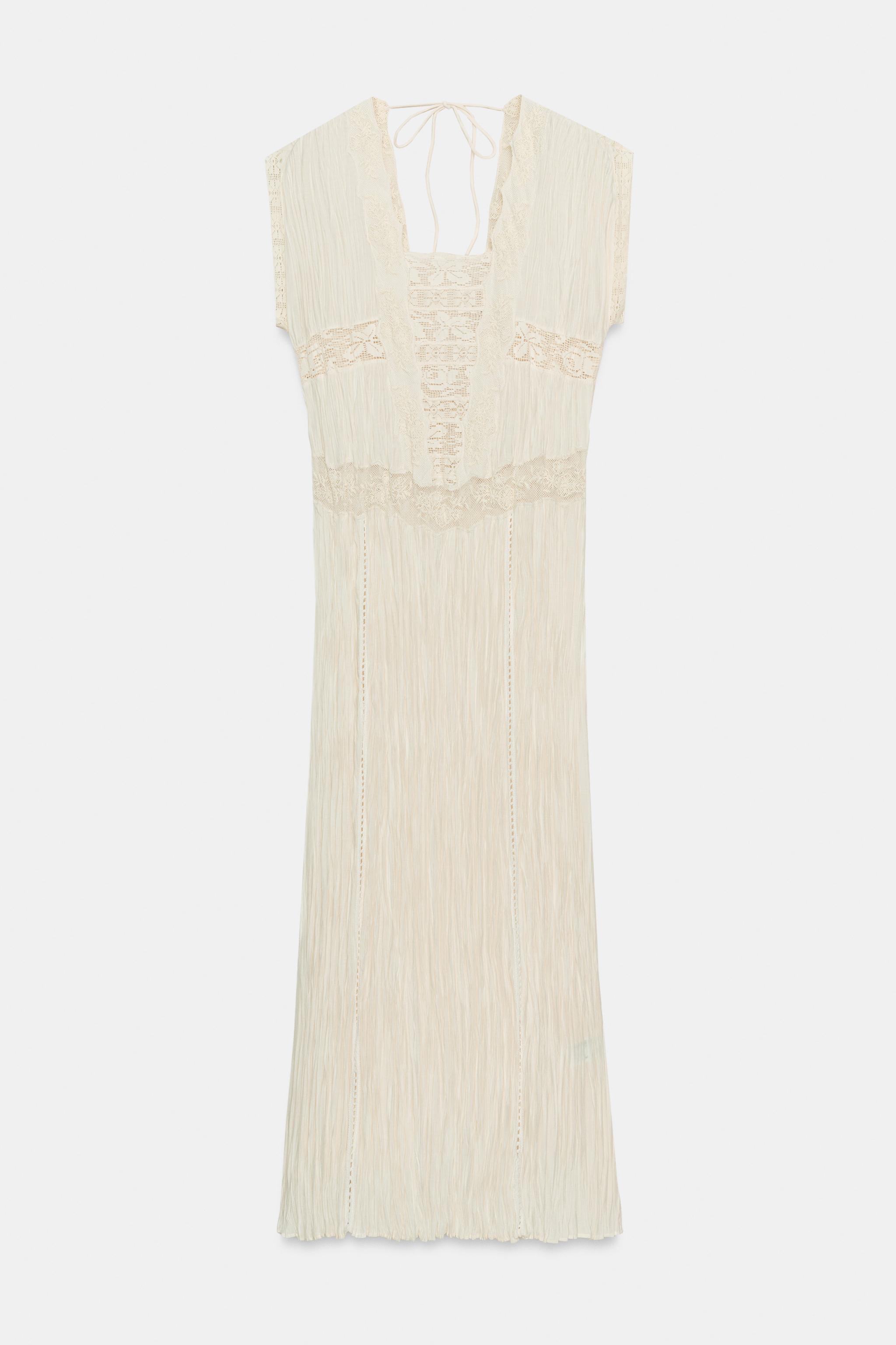 ROBE PLISSÉE DENTELLE ZW COLLECTION